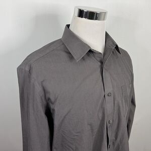 UNTUCKit XL Wrinkle Free Casual Shirt Gray 100% Cotton Button Front
